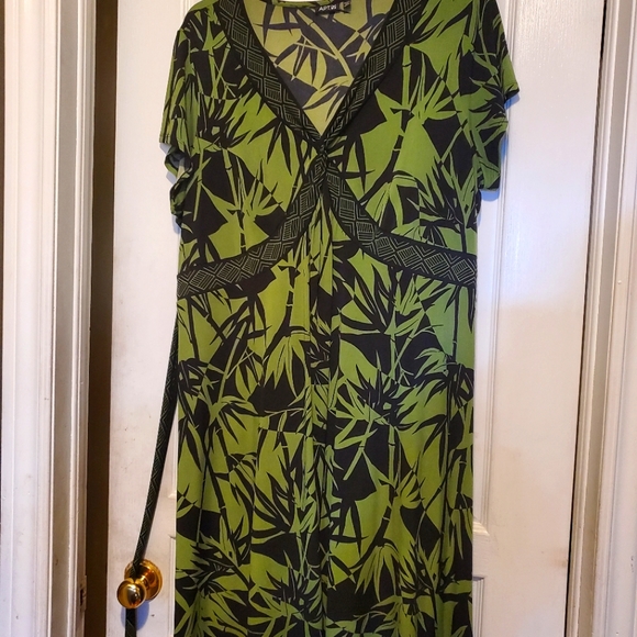 Green and Black plus size dress - Picture 1 of 2